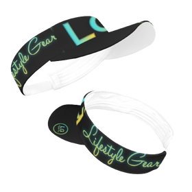 All Over Print Sports Visor - Customized Premium Polyester Visor by Lifestyle Gear, LLC