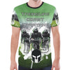 All Over Spartan T-shirt - Premium Polyester for Stylish Team Spirit by Lifestyle Gear, LLC