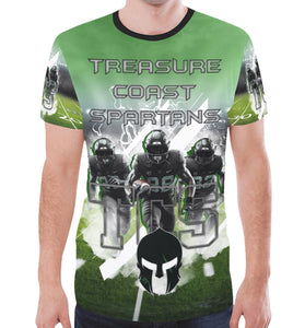 All Over Spartan T-shirt - Premium Polyester for Stylish Team Spirit by Lifestyle Gear, LLC