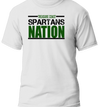  Lifestyle Gear, LLC's Treasure Coast Spartans Nation T-shirt - Elevate your game day style with this premium polyester tee. Show your team spirit in comfort and fashion. Perfect for casual sportswear and supporting your team in style!